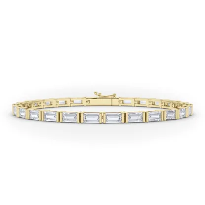 Vikasi - 6.23ct Horizontal Baguette lab Diamond Bracelet