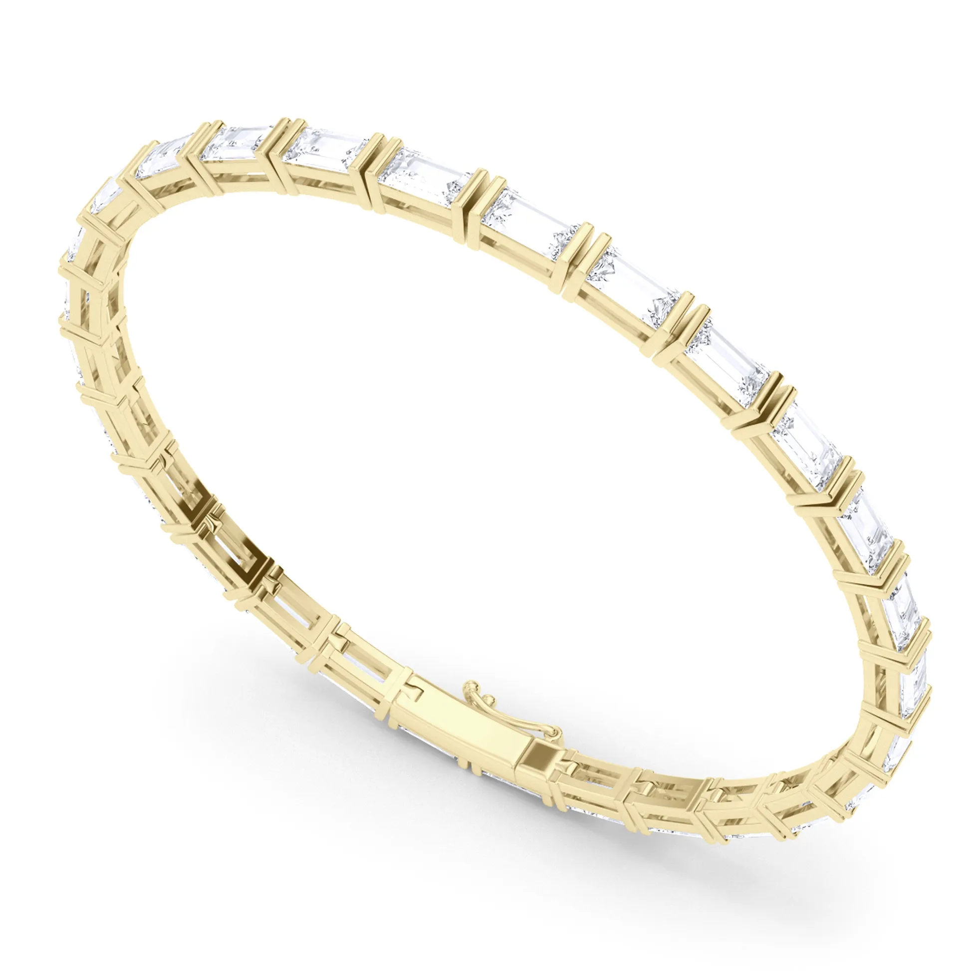 Vikasi - 6.23ct Horizontal Baguette lab Diamond Bracelet