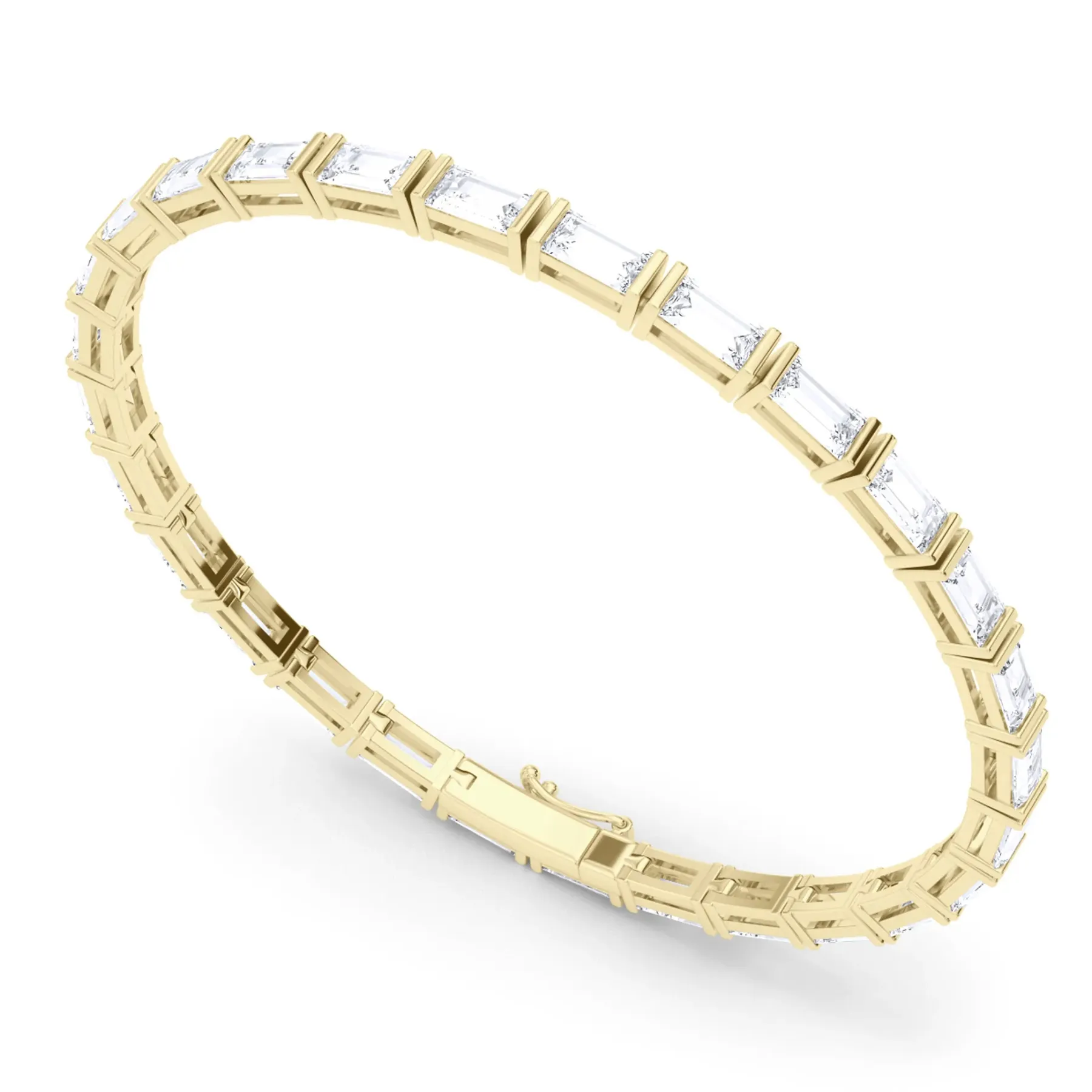 Vikasi - 6.23ct Horizontal Baguette lab Diamond Bracelet