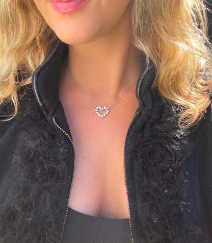 In Love - 1.1ct Lab Diamond Heart Pendant Necklace