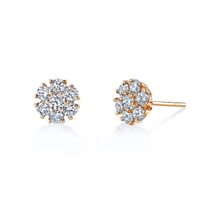 Bloom - 3.35ct Diamond Stud Earrings