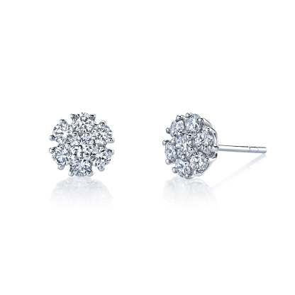 Bloom - 3.35ct Diamond Stud Earrings