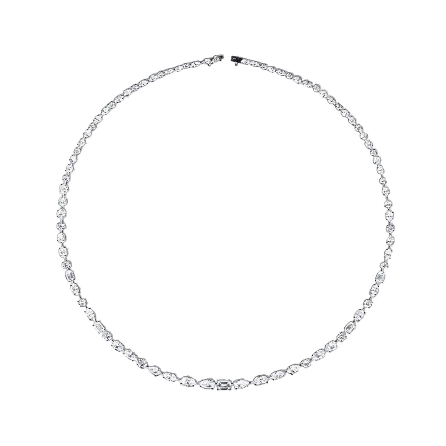 Vikasi - 14.48ct Forever Lab Diamond Mixed Shapes Necklace