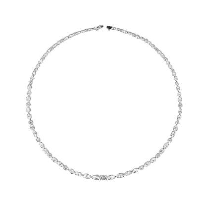 Vikasi - 14.48ct Forever Lab Diamond Mixed Shapes Necklace