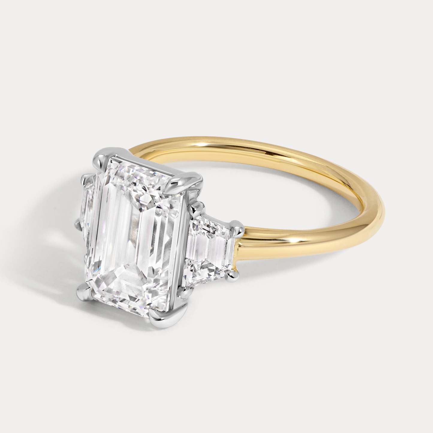 Sophie - 2.56ct Lab Grown Emerald Engagement Ring