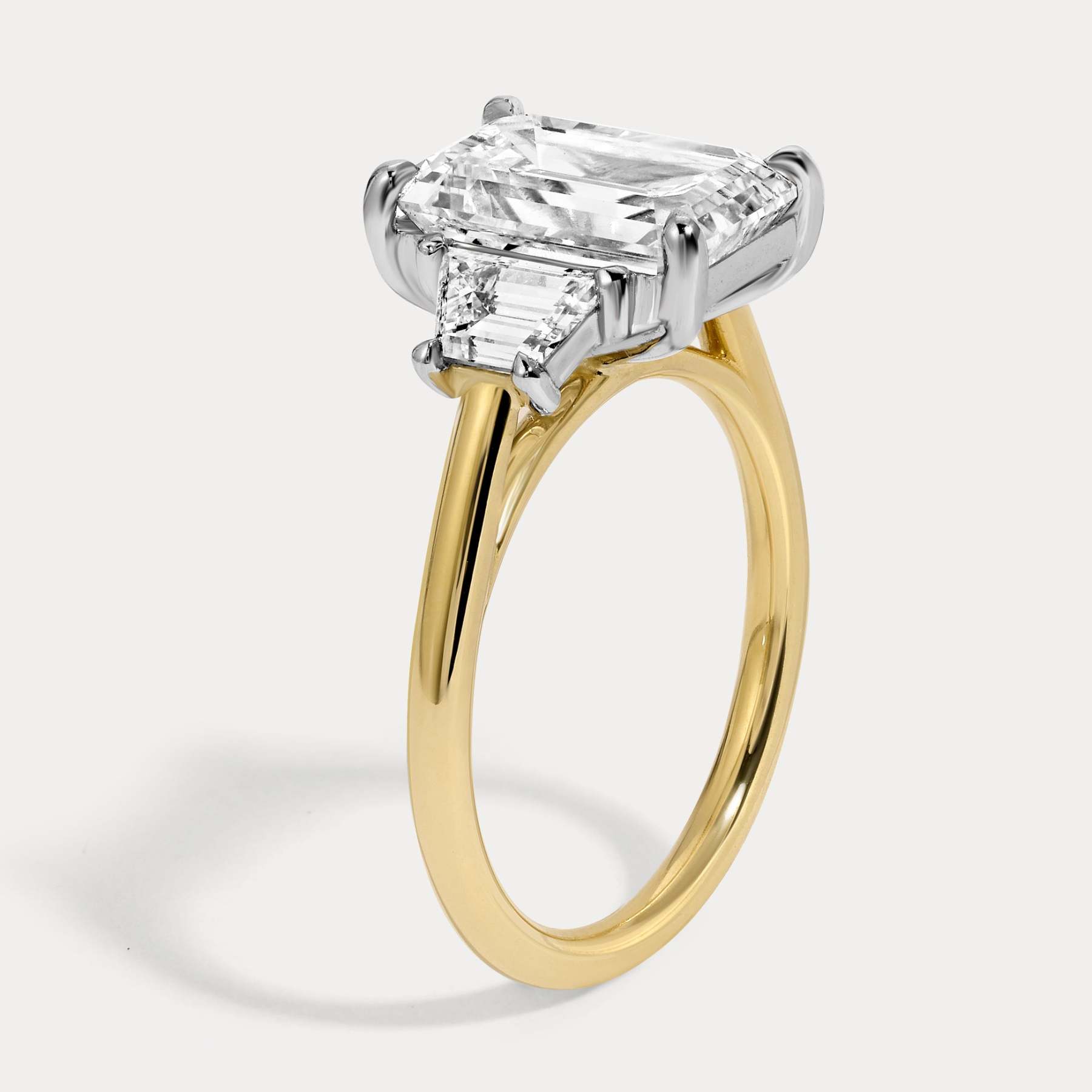 Sophie - 2.56ct Lab Grown Emerald Engagement Ring