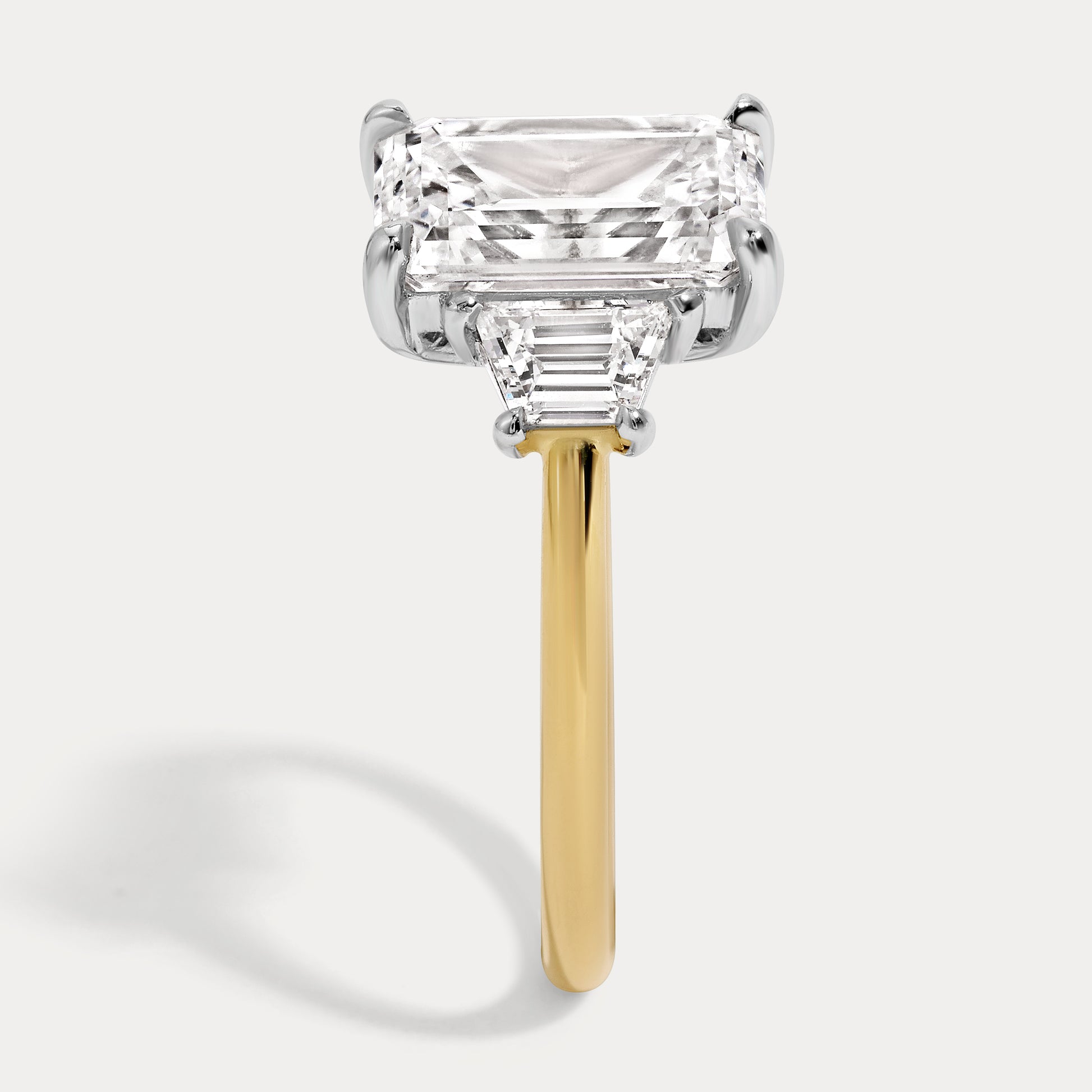 Sophie - 2.56ct Lab Grown Emerald Engagement Ring