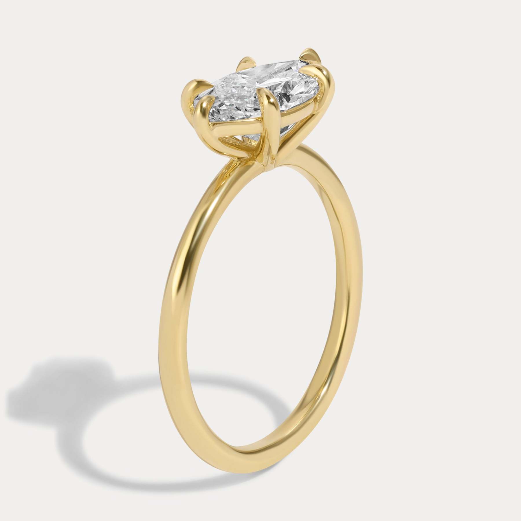 Bess - 3.74ct Lab Grown Marquise Engagement Ring