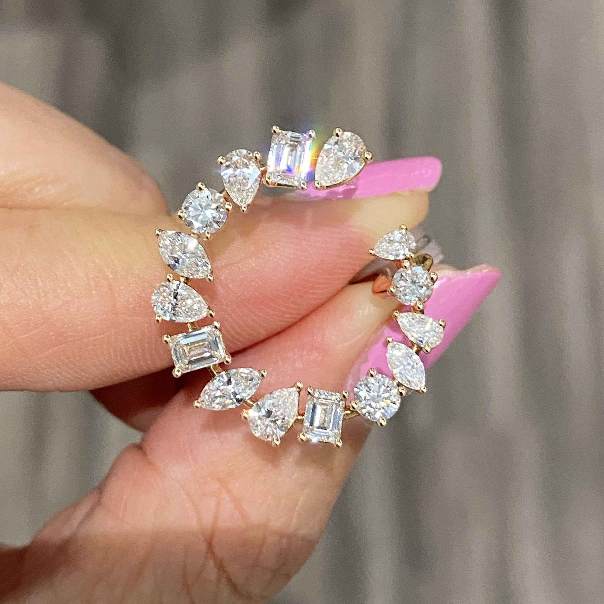 Always - 2.06ct Lab Diamond Hoop Earrings