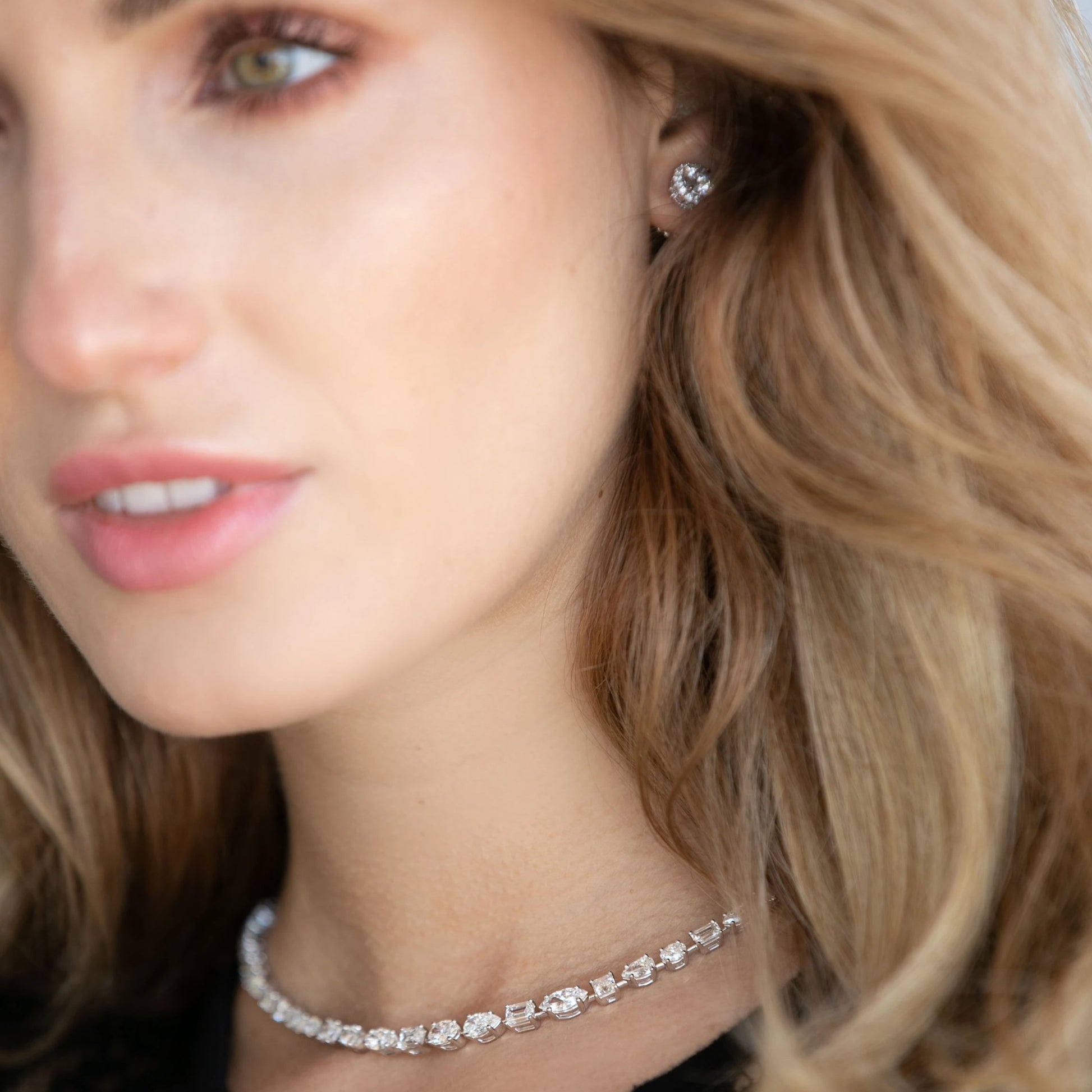 Vikasi - 14.48ct Forever Lab Diamond Mixed Shapes Necklace