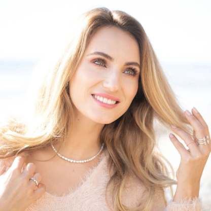 Sweet - 10.88ct Forever Lab Diamond Mixed Shapes Necklace