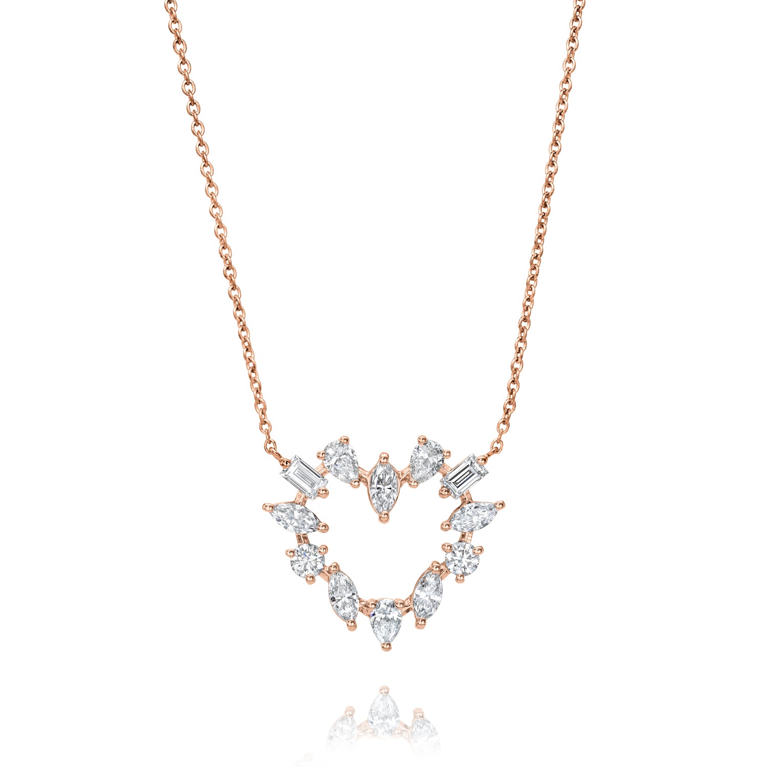 In Love - 1.1ct Lab Diamond Heart Pendant Necklace