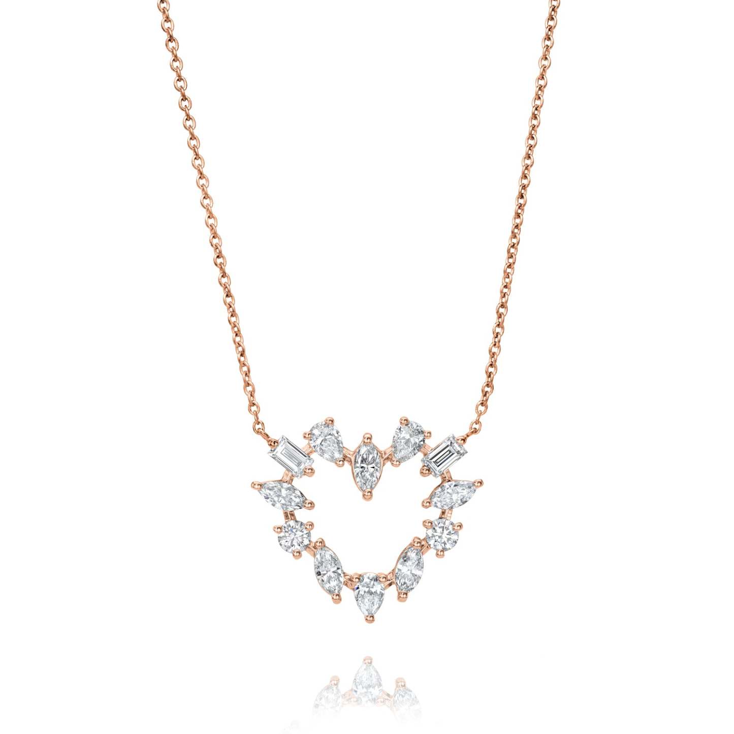 In Love - 1.1ct Lab Diamond Heart Pendant Necklace