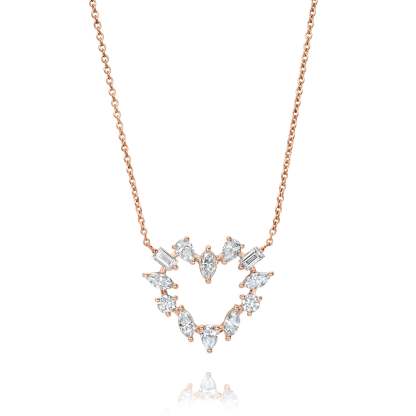 In Love - 1.1ct Lab Diamond Heart Pendant Necklace