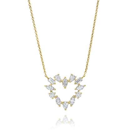 In Love - 1.1ct Lab Diamond Heart Pendant Necklace