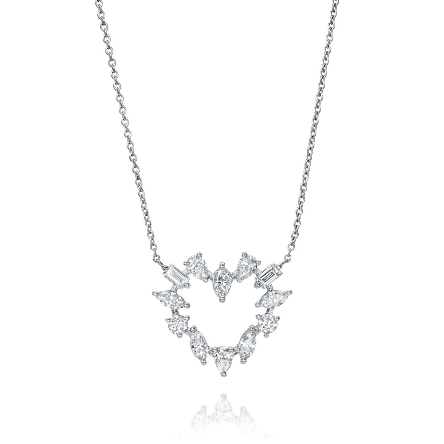 In Love - 1.1ct Lab Diamond Heart Pendant Necklace