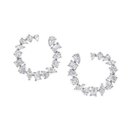 Always - 2.06ct Lab Diamond Hoop Earrings