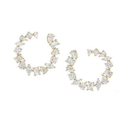 Always - 2.06ct Lab Diamond Hoop Earrings
