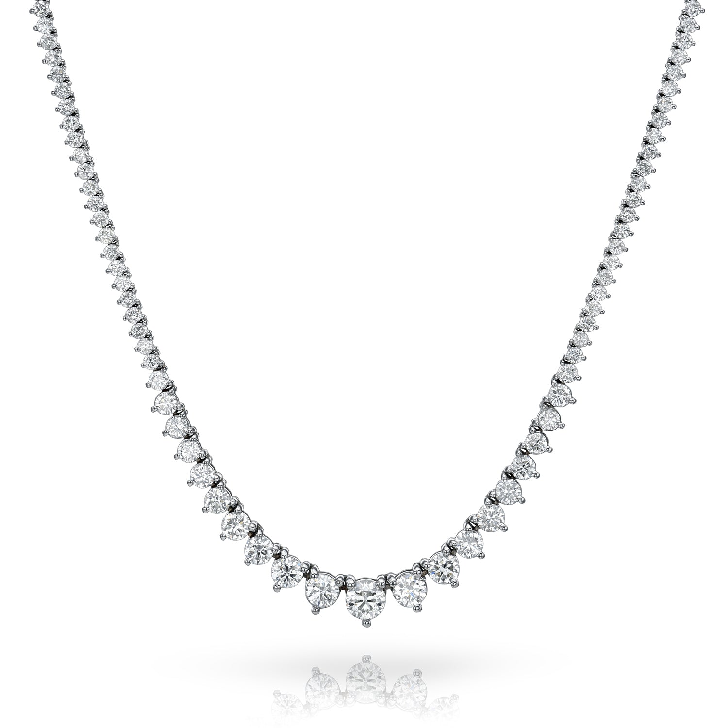  Vikasi - 10.02 Lab Diamond Riviera Tennis Necklace