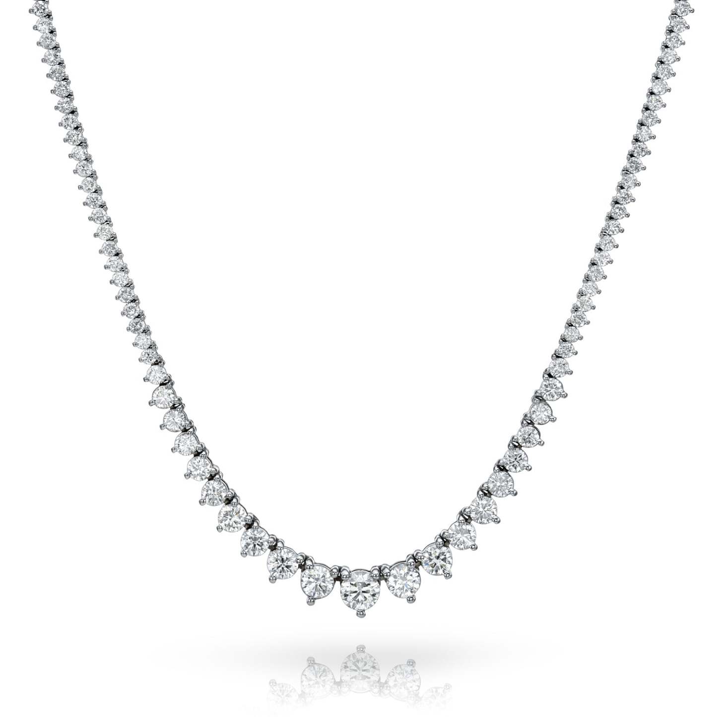  Vikasi - 10.02 Lab Diamond Riviera Tennis Necklace