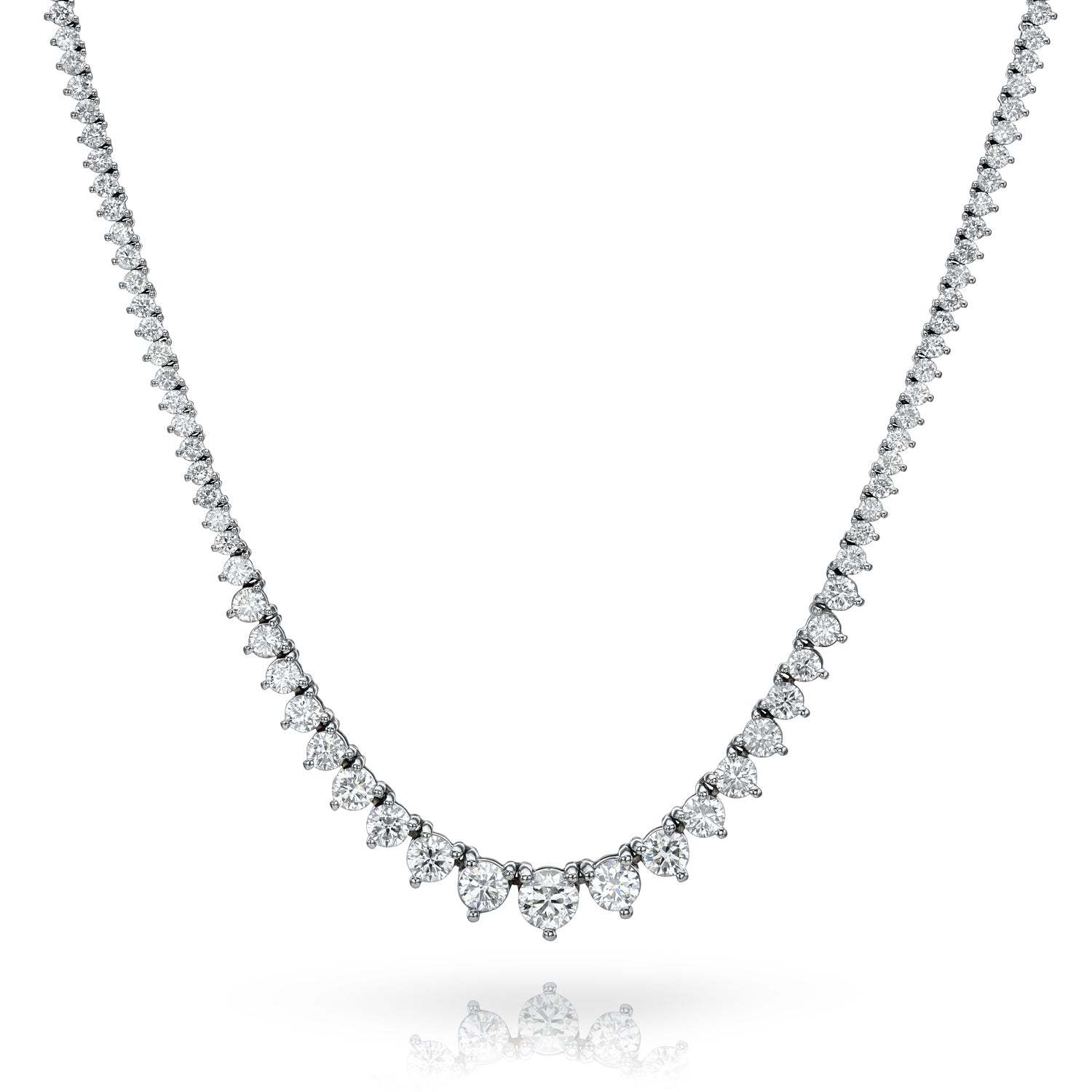  Vikasi - 10.02 Lab Diamond Riviera Tennis Necklace