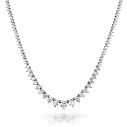  Vikasi - 10.02 Lab Diamond Riviera Tennis Necklace