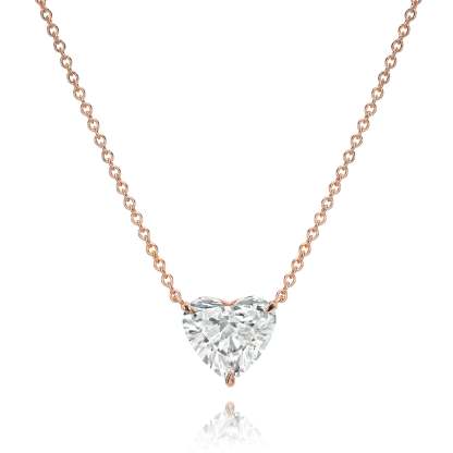 Vikasi - 2.51ct Diamond Heart Pendant Necklace