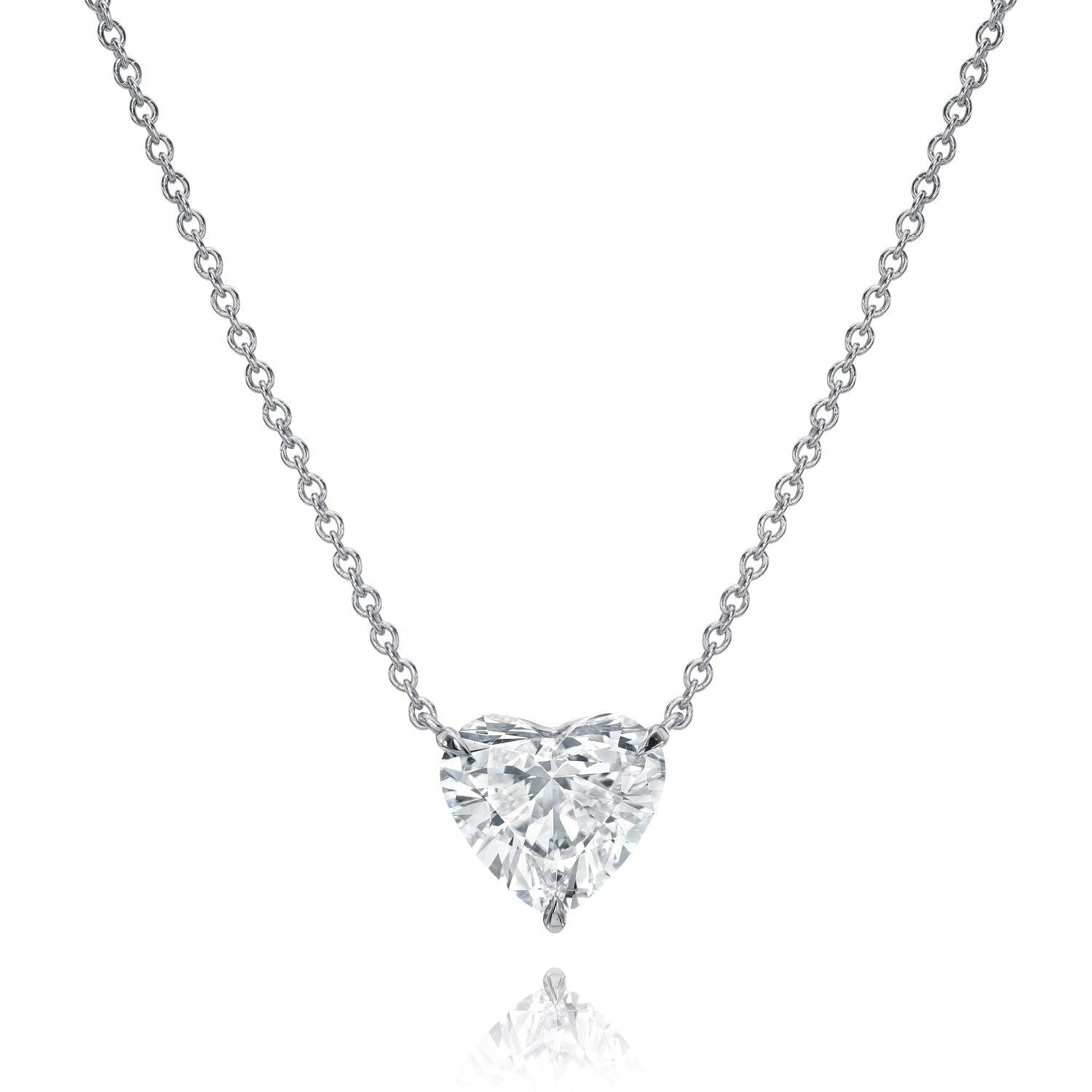 Vikasi - 2.51ct Diamond Heart Pendant Necklace