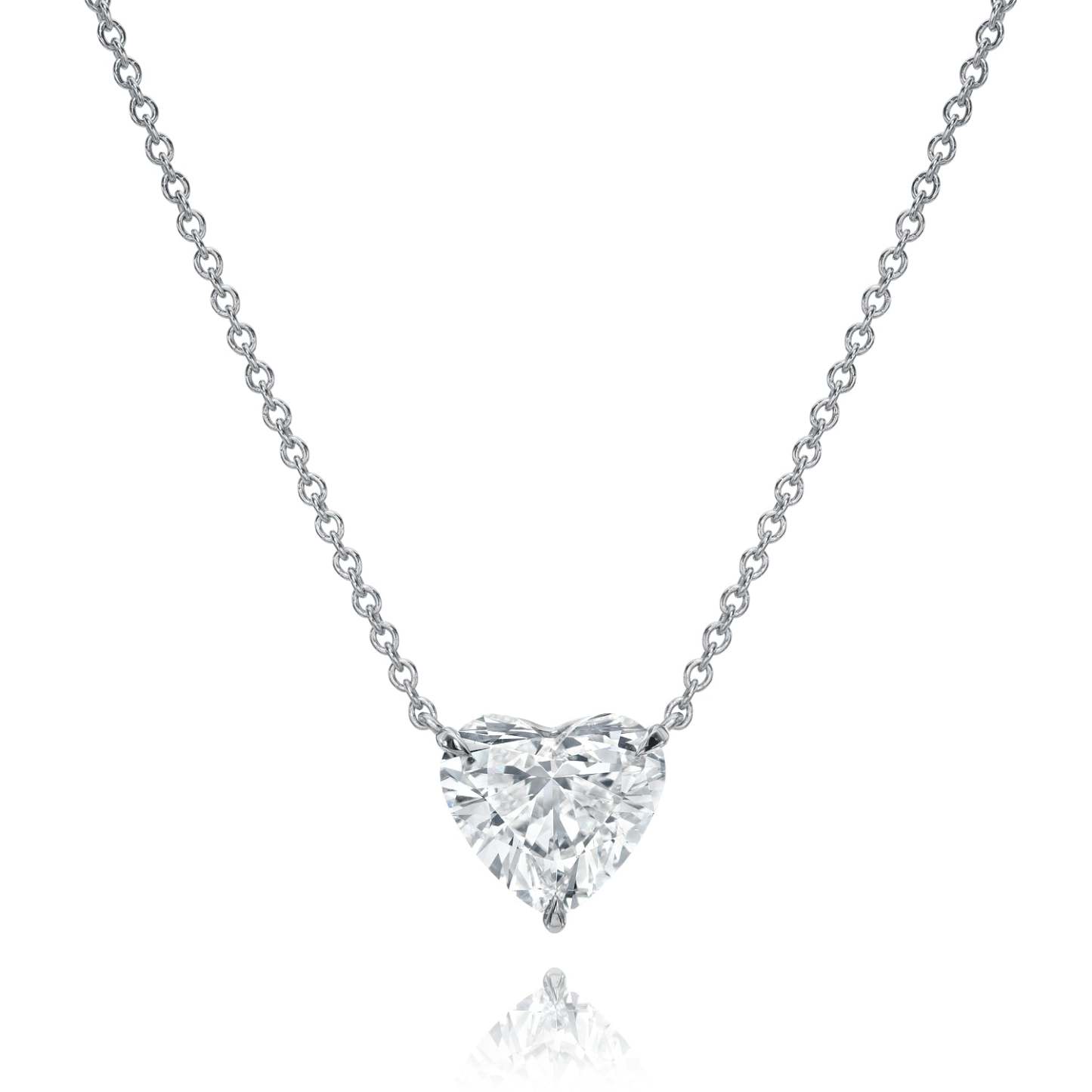 Vikasi - 2.51ct Diamond Heart Pendant Necklace