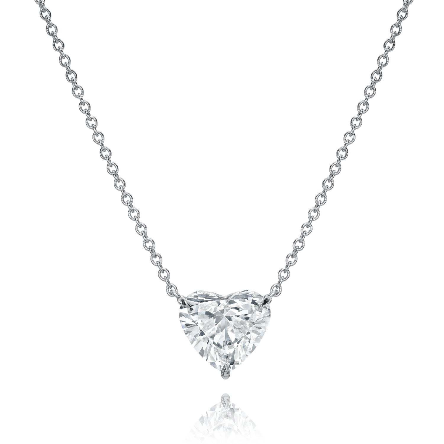 Vikasi - 2.51ct Diamond Heart Pendant Necklace