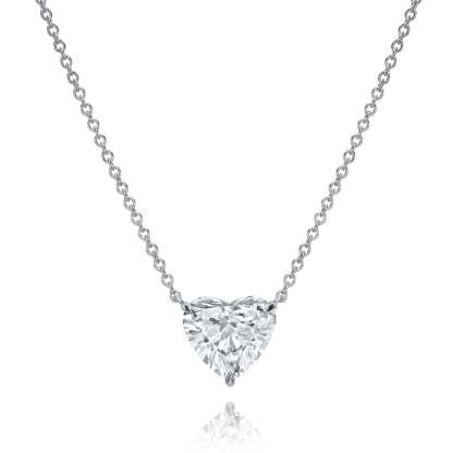 Vikasi - 2.51ct Diamond Heart Pendant Necklace