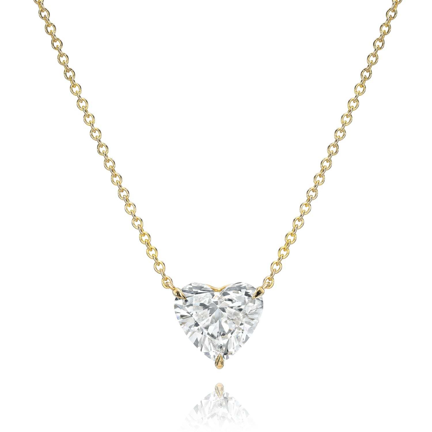 Vikasi - 2.51ct Diamond Heart Pendant Necklace