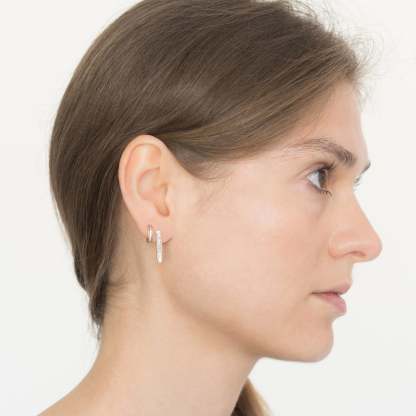 Vikasi - 1.15ct Baguette Bezel Diamond Studs