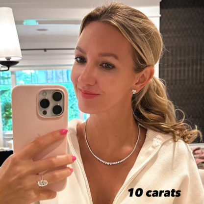  Vikasi - 10.02 Lab Diamond Riviera Tennis Necklace