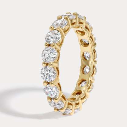 Vikasi - 3.22ct Double Shared Prong Round Eternity Wedding Band