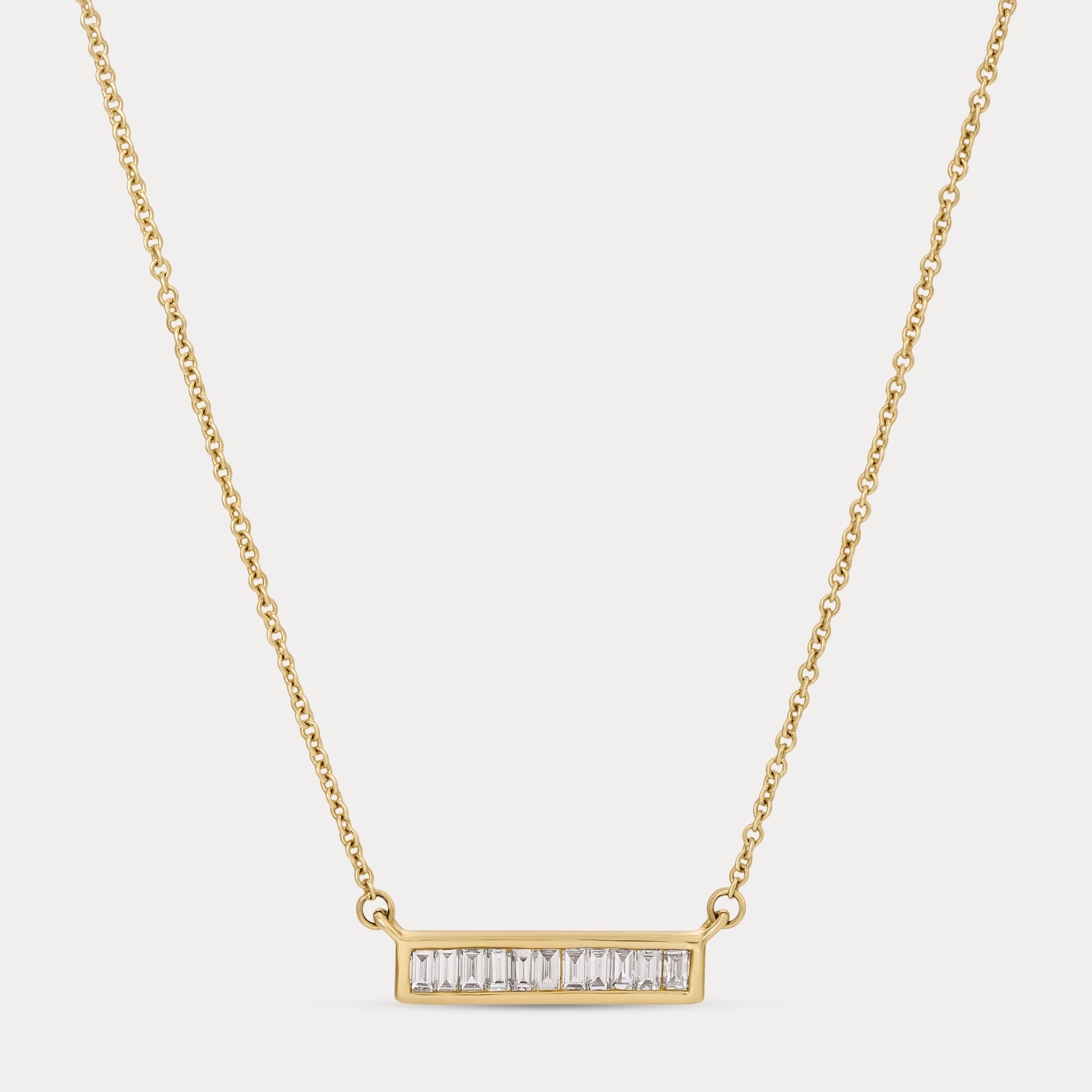 Baguette - 1.25ct Lab Diamond Necklace