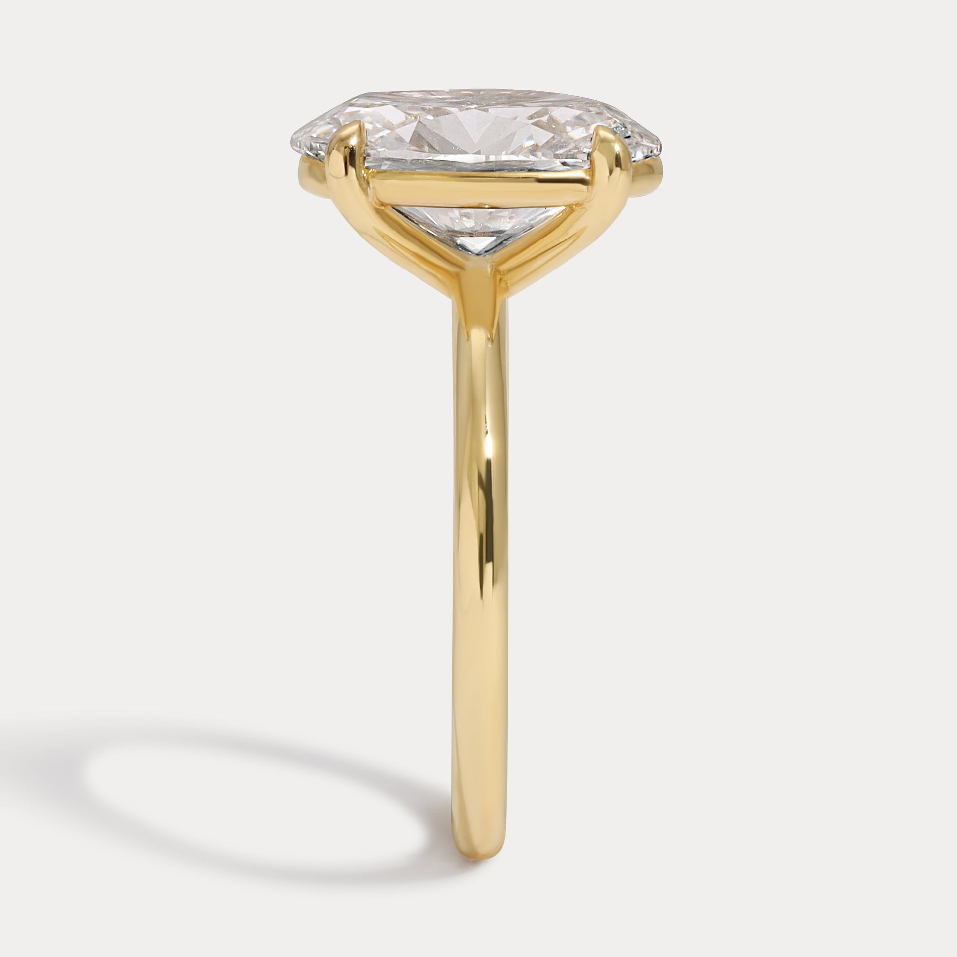 Kelsey - 3.02ct Lab Grown Oval Engagement Ring