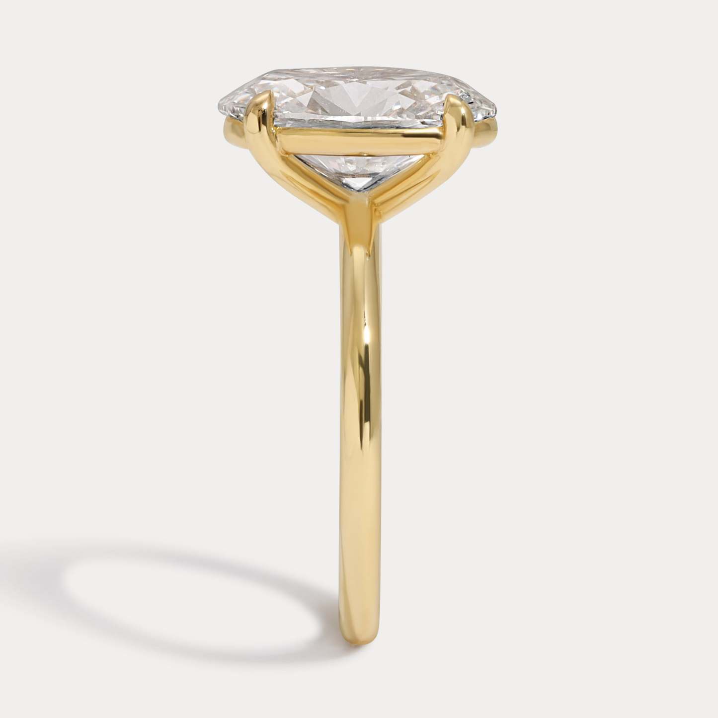 Kelsey - 3.02ct Lab Grown Oval Engagement Ring