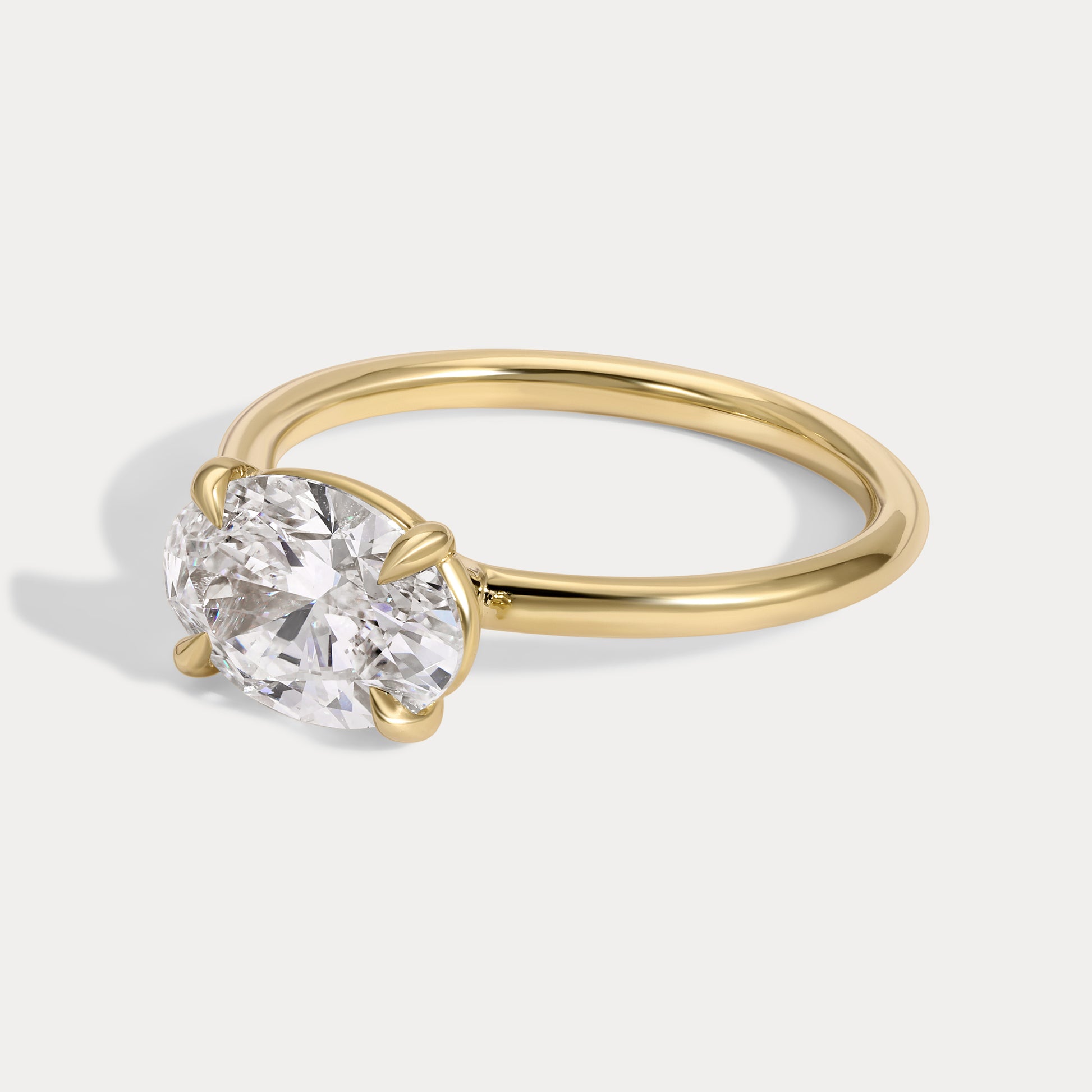 Iris - 1.73ct Lab Grown Oval Engagement Ring