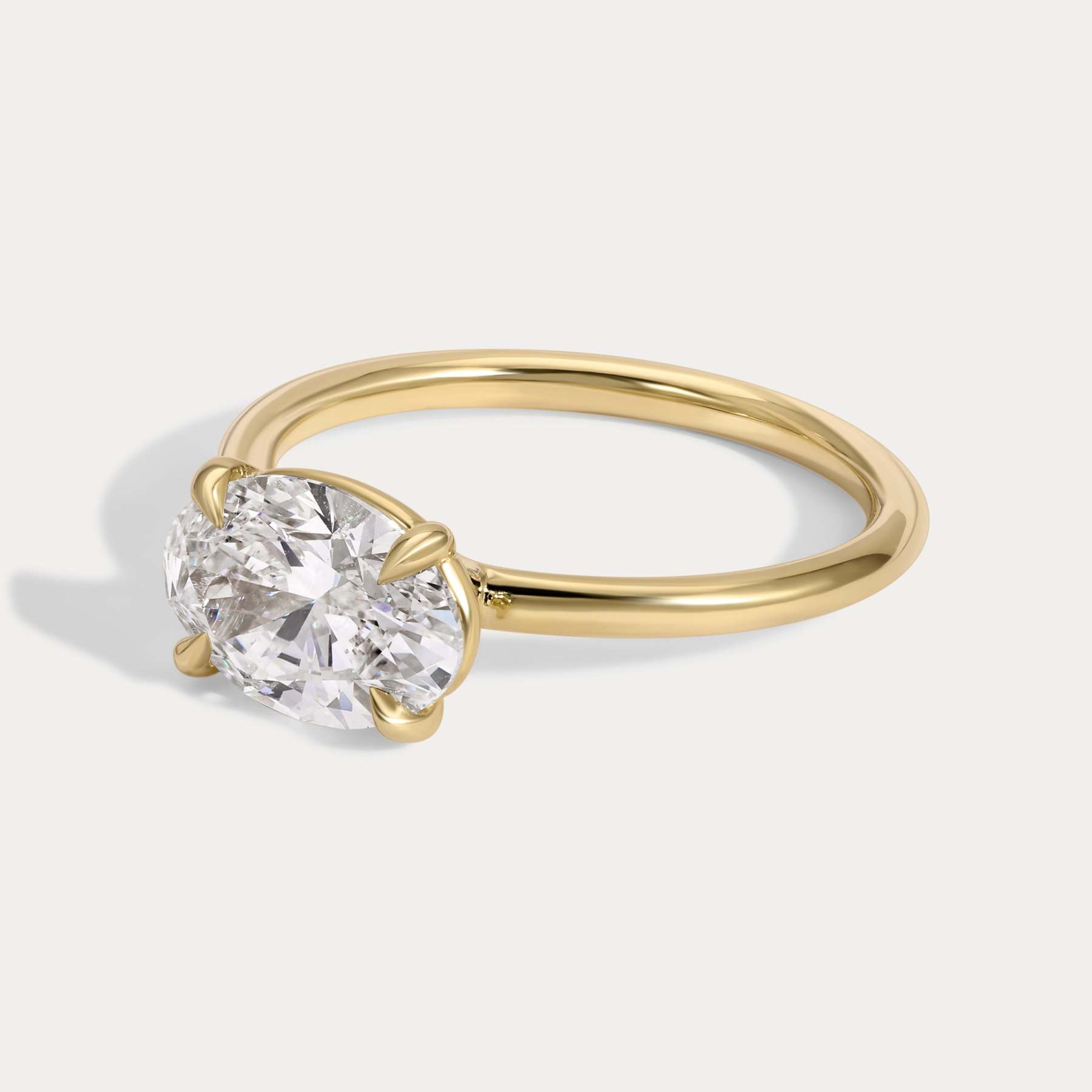 Iris - 1.73ct Lab Grown Oval Engagement Ring