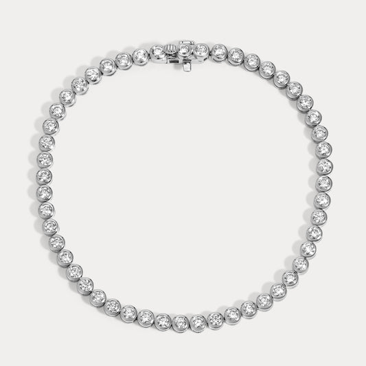 Vikasi - 5.09 ct Oval Bezel Tennis Bracelet