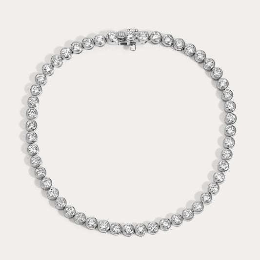 Vikasi - 5.09 ct Oval Bezel Tennis Bracelet