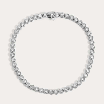 Vikasi - 5.09 ct Oval Bezel Tennis Bracelet