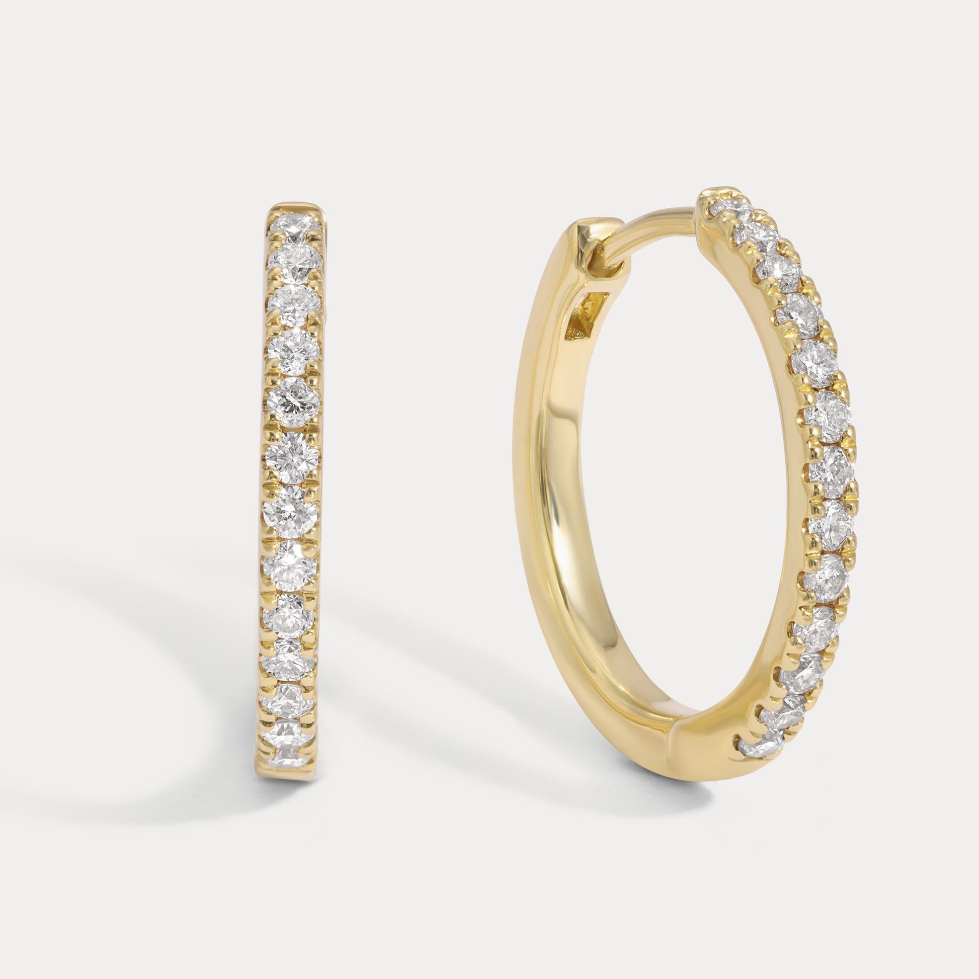 Vikasi - 1.17.06ct Classic Lab Diamond Diamond Hoops