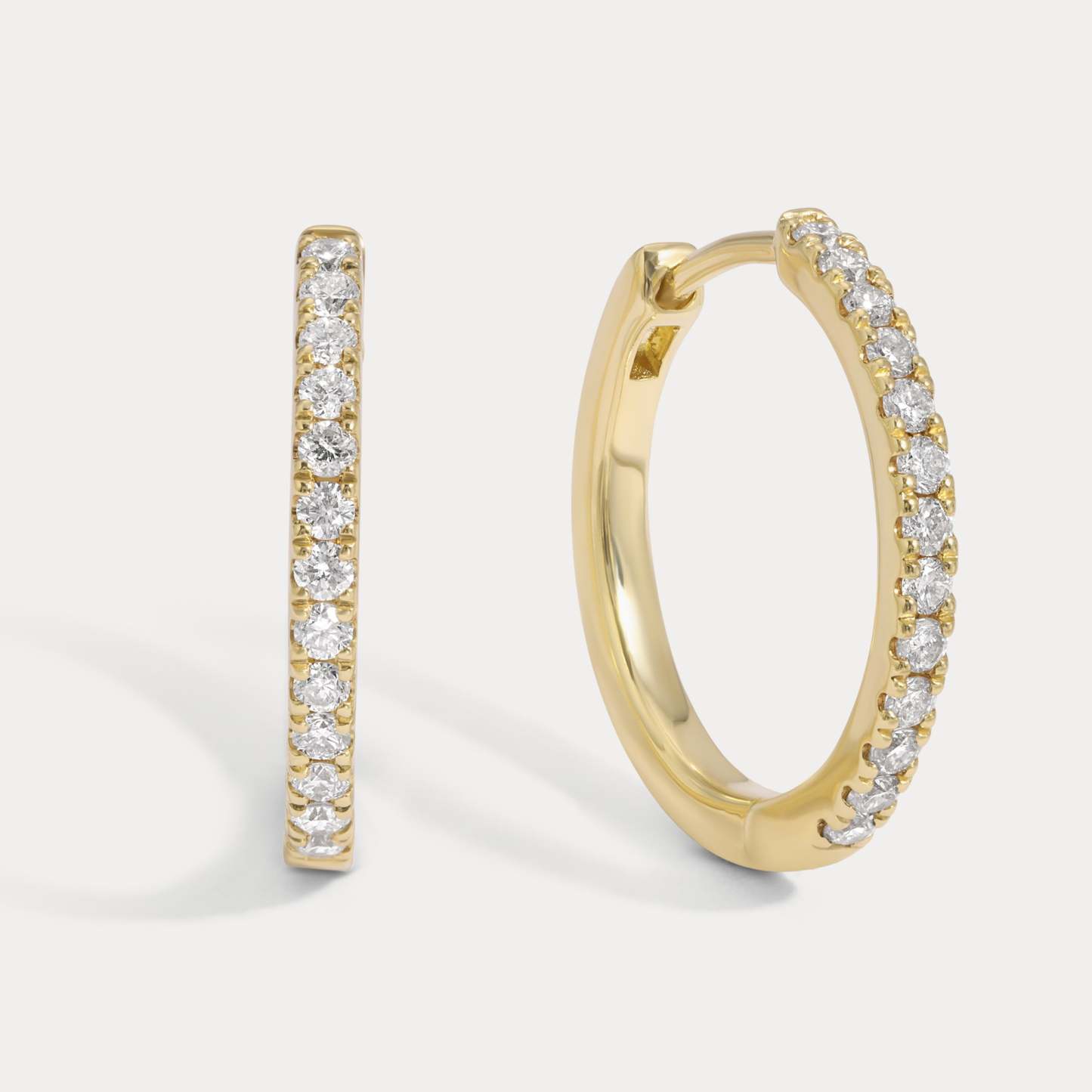 Vikasi - 1.17.06ct Classic Lab Diamond Diamond Hoops