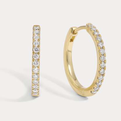 Vikasi - 1.17.06ct Classic Lab Diamond Diamond Hoops