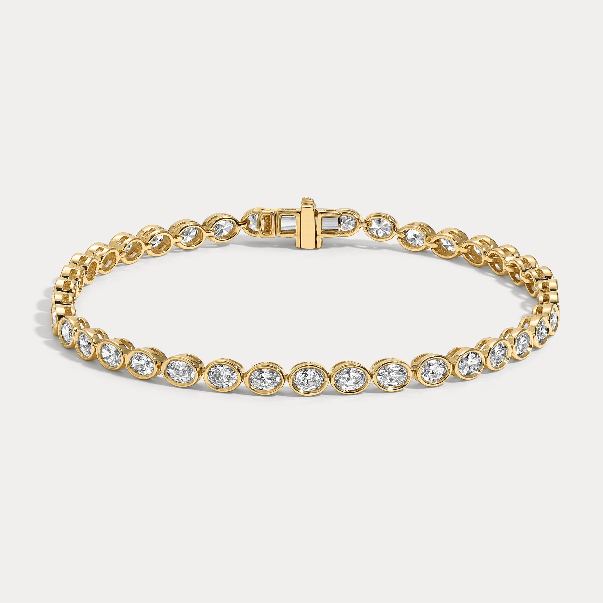 Vikasi - 5.09 ct Oval Bezel Tennis Bracelet