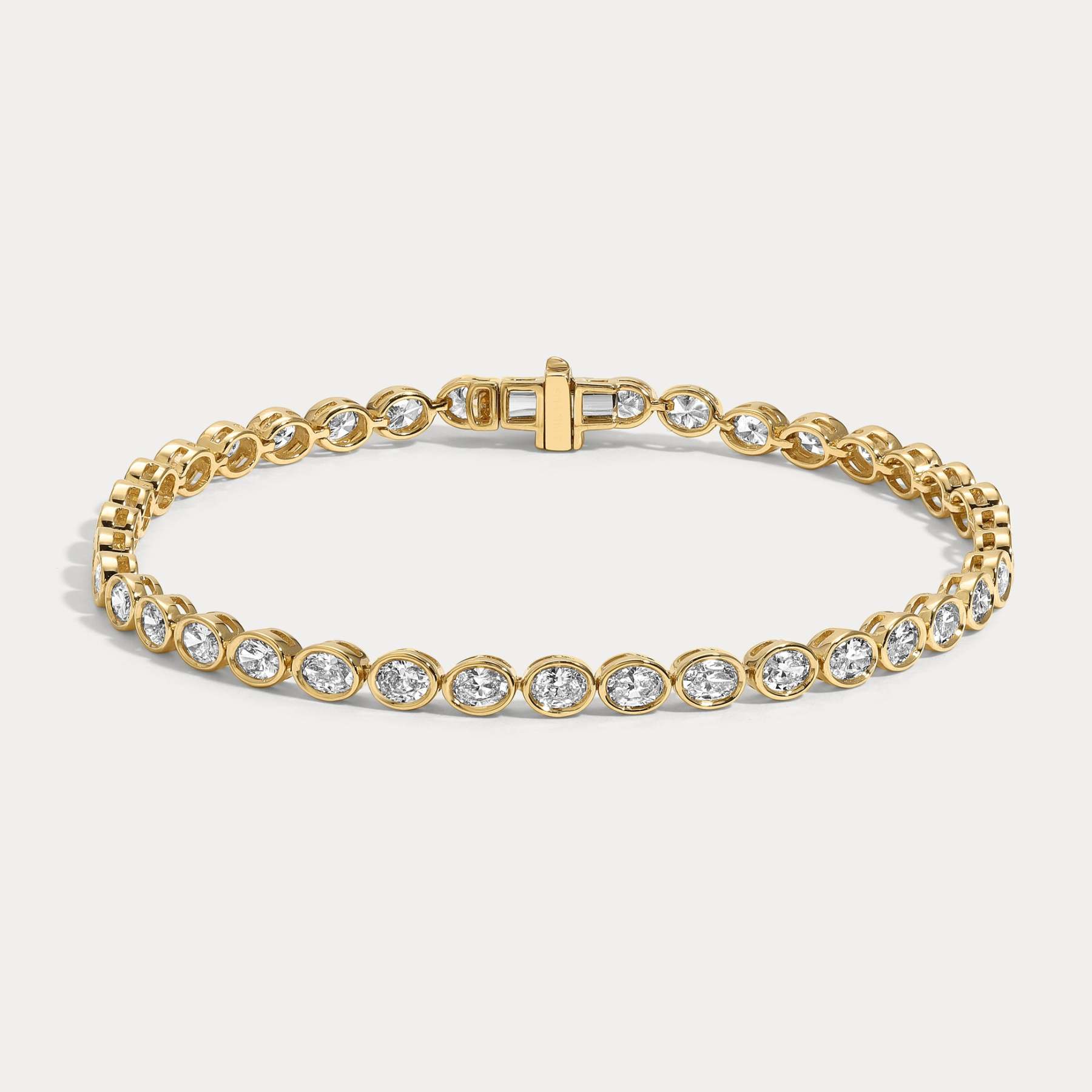 Vikasi - 5.09 ct Oval Bezel Tennis Bracelet