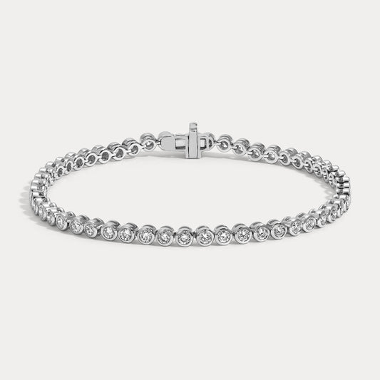 Vikasi - 5.09 ct Oval Bezel Tennis Bracelet