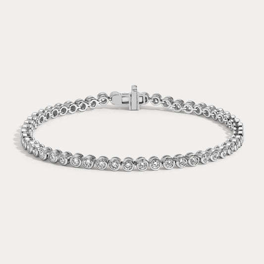 Vikasi - 5.09 ct Oval Bezel Tennis Bracelet